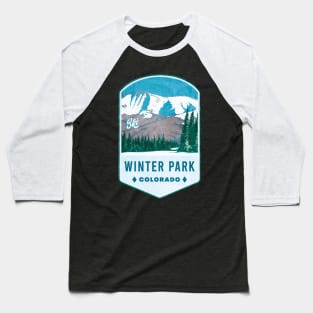 Ski Winter Park Baseball T-Shirt